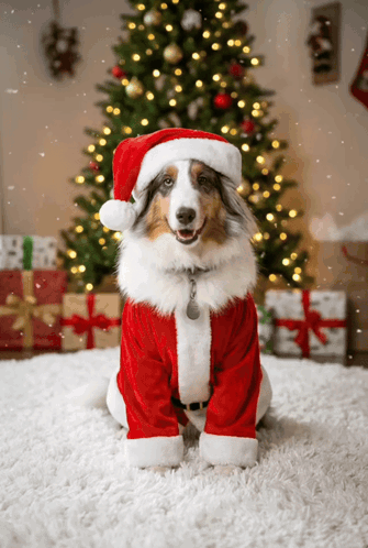 Merry Christmas Christmas Tree GIF