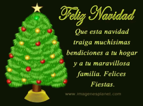 Merry Christmas Eve Felicidades GIF. This 498 x 371 animated GIF is part of our imagenes de navidad collection. Created by lugomita. View the original…