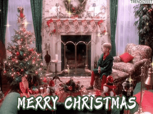 Merry Christmas Gift Giving GIF