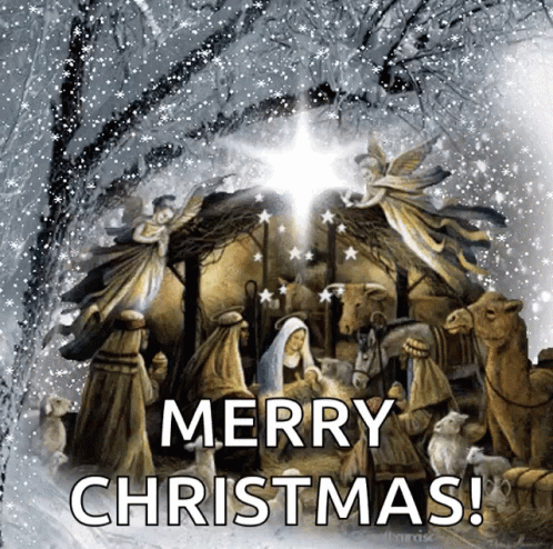 Merry Christmas Happy Holidays GIF. This 498 x 494 animated GIF is part of our birth of jesus christ collection. Related themes include christmas, merry…