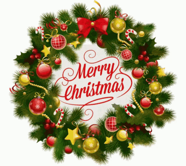 Merry Christmas Happy New Year GIF