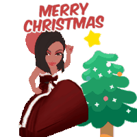 Merry Christmas Lignon Sticker