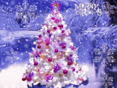 Merry Christmas White Christmas GIF