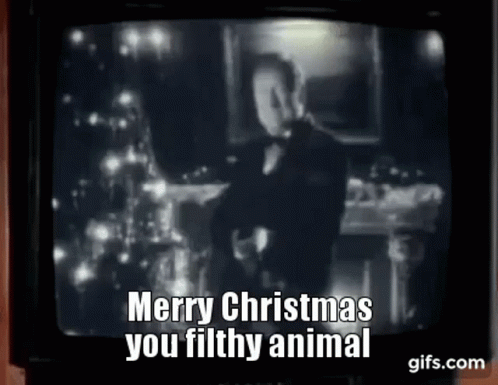 Merry Christmas You Filthy Animals Gun GIF. This 498 x 385 animated GIF is part of our merry christmas ya filthy animal collection. Related themes include…