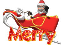 Merry Santa Sticker