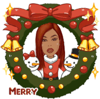 Merry Xmas Lignon Sticker