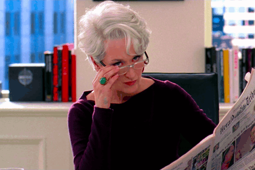 Meryl Streep Emily Blunt GIF. This 498 x 332 animated GIF is part of our miranda priestly collection. Created by Cat_3. View the original animation, share…