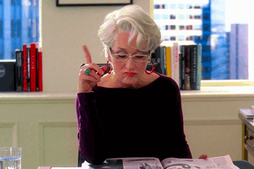 Meryl Streep Emily Blunt GIF. This 498 x 332 animated GIF is part of our miranda priestly collection. Related themes include no. Created by Cat_3. View the…
