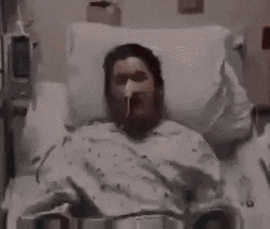 Mfw Guy In Hospital Bed Catches On Fire GIF