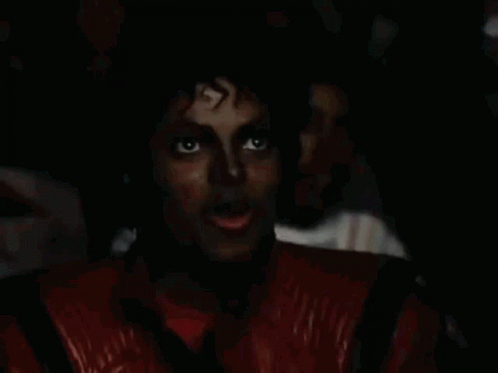Michael Jackson Eating Popcorn Thriller GIF