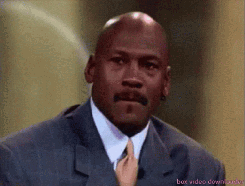 Michael Jordan Crying Close Eyes GIF
