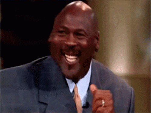 Michael Jordan Warped Laughing GIF