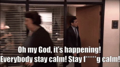 Michael Scott The Office GIF. This 498 x 280 animated GIF is part of our the office its happening collection. Related themes include michael scott, oh my…