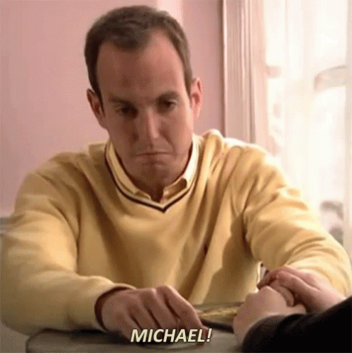 Michael Upset GIF