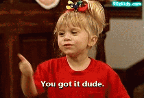Michelle Tanner You Got It GIF. This 498 x 340 animated GIF is part of our you got it dude collection. View the original animation, share it, or browse…