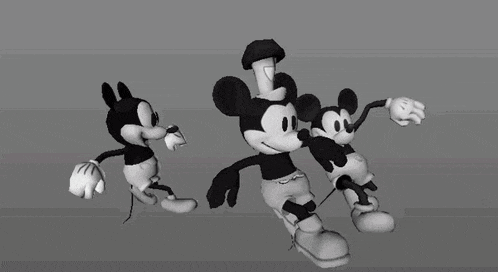Mickey Mouse Black And White GIF