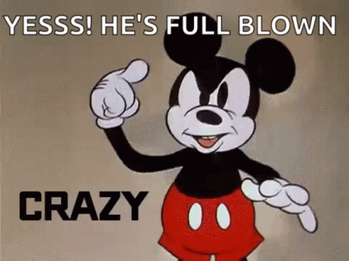 Mickey Mouse Crazy GIF