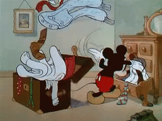 Mickey Mouse Rummaging GIF