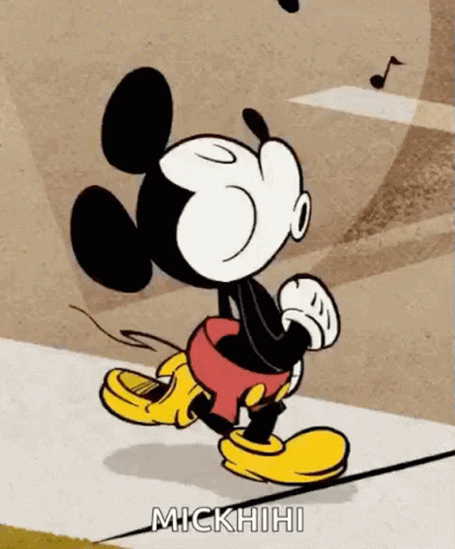 Mickey Mouse Walking GIF