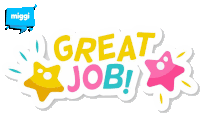 Miggi Great Job Sticker