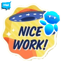 Miggi Nice Work Sticker