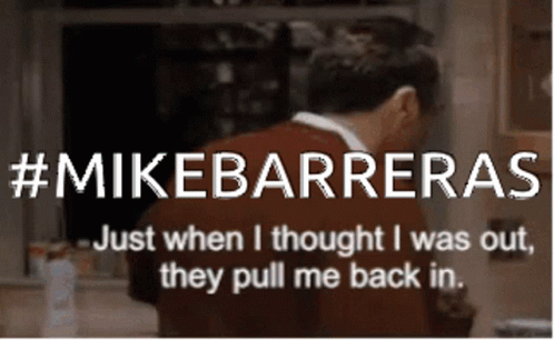 Mike Barreras Godfather GIF. This 498 x 306 animated GIF is part of our just when i thought i was out collection. Created by seinfeldobama. View the…