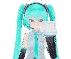 Miku Clean Screen Anime Sticker