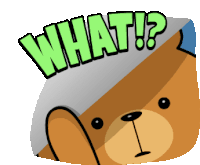 Milk And Mocha Bear Questioning Sticker