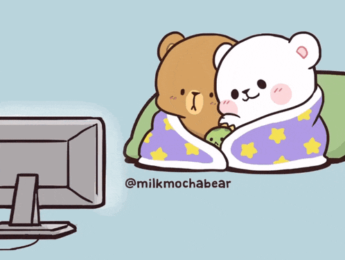 Milk And Mocha Waching GIF