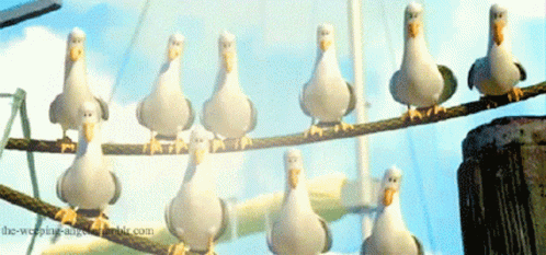 Mine Seagulls GIF. This 498 x 233 animated GIF is part of our mine mine mine collection. Related themes include mine. Created by cdescamp. View the original…