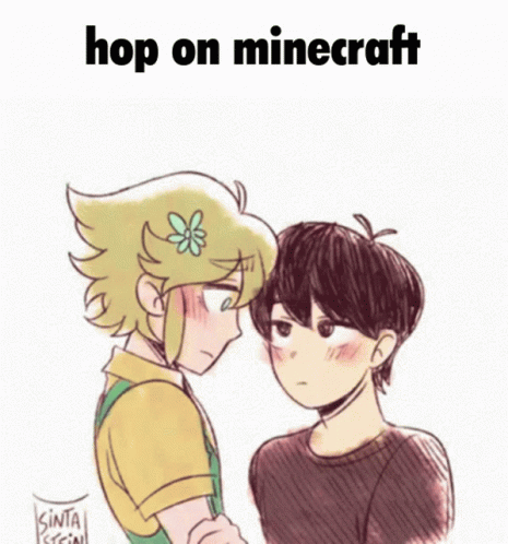 Minecraft Kiss GIF