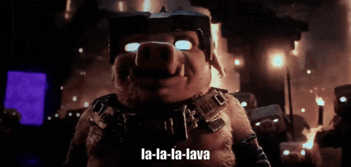 Minecraft Movie Lava Song Minecraft Movie Piglin GIF