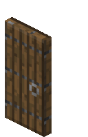 Minecraft Spruce Door Sticker