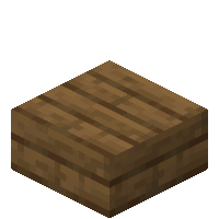Minecraft Spruce Slab Sticker