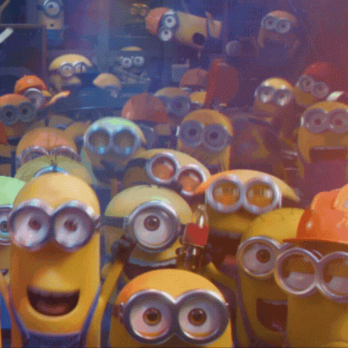 Minions Cheering GIF. This 498 x 498 animated GIF is part of our minions cheering collection. Related themes include cheering, excited, happy. Created by…