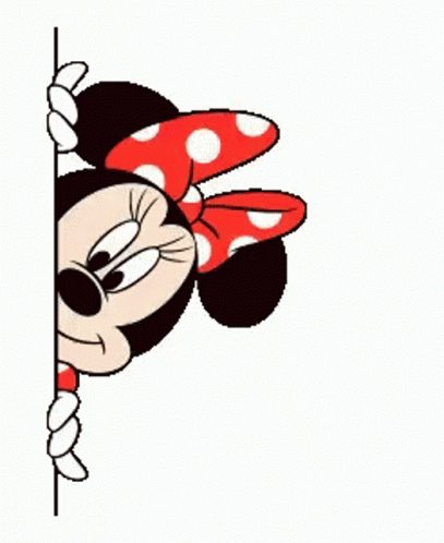 Minnie Mouse Peek GIF