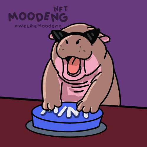 Mint Moodeng GIF