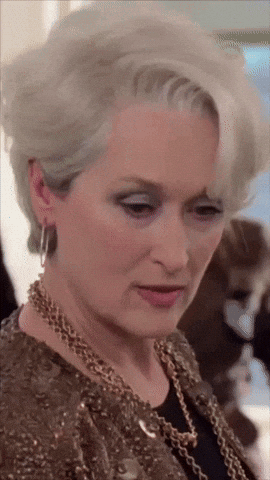 Miranda Priestly Meryl Streep GIF. This 270 x 480 animated GIF is part of our miranda priestly collection. Created by drewnfld. View the original animation…