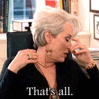 Miranda That'S All GIF. This 200 x 200 animated GIF is part of our miranda priestly collection. Created by nietodiego777. View the original animation, share…