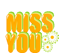 Miss You Animated Text Sticker