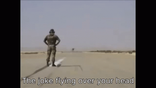Missed The Joke GIF. This 498 x 280 animated GIF is part of our the joke went over your head collection. Created by XorTheMighty. View the original…
