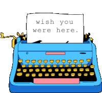 Missing You Wish You Were Here Sticker