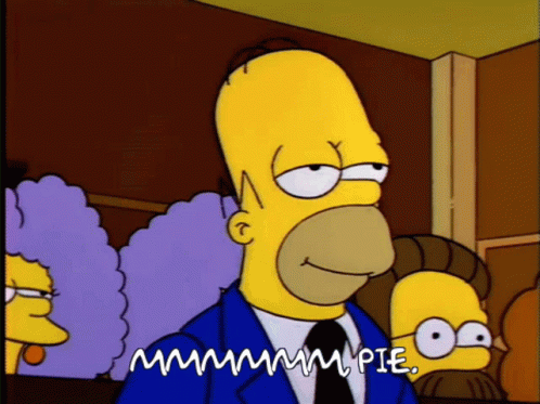 Mmm Pie The Simpsons GIF