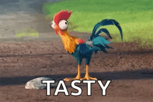 Moana Chicken GIF. This 498 x 334 animated GIF is part of our hei hei moana collection. Related themes include chicken, hungry. Created by shalynndevuyst…