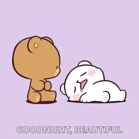 Mocha And Milk Bears Forehead Kiss GIF