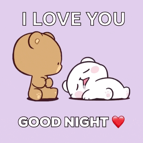 Mocha And Milk Bears Good Night GIF