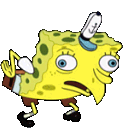 Mock Spongebob Sticker