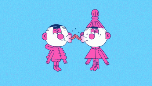 Modern Love Kissing GIF