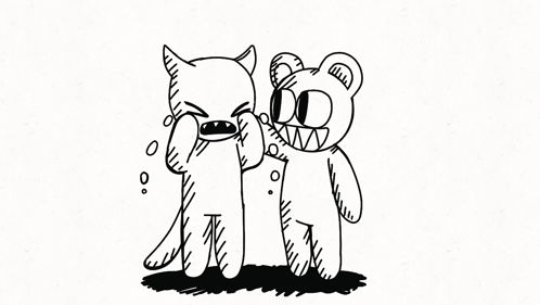 Modified Bear Crying Minotaur GIF