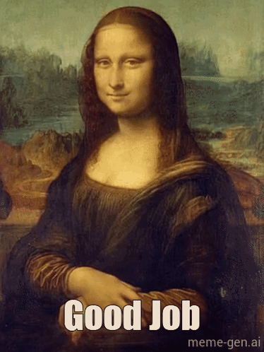 Mona Lisa Thumbs Up GIF